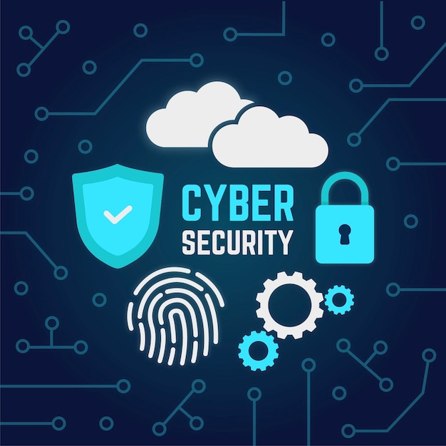 Cyber Security Concept Free Vector