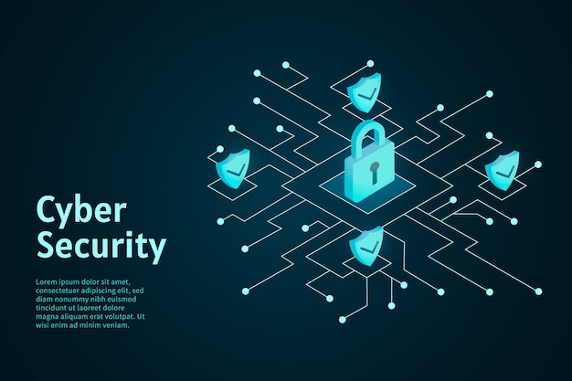 Cyber Security Design Free Vector