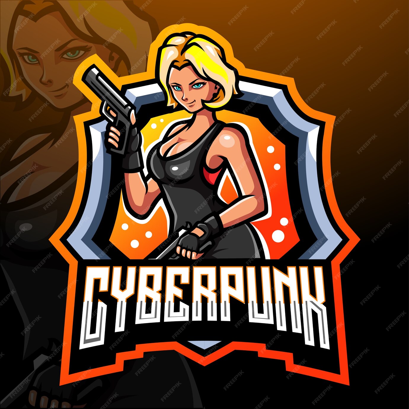 Premium Vector Cyberpunk Mascot Esport Logo