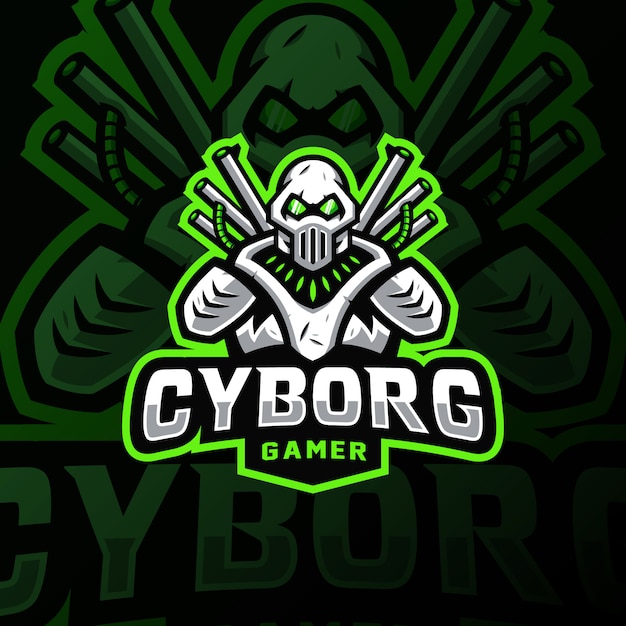 Download Free Cybortg Mascot Logo Esport Gaming Illustration Premium Vector Use our free logo maker to create a logo and build your brand. Put your logo on business cards, promotional products, or your website for brand visibility.