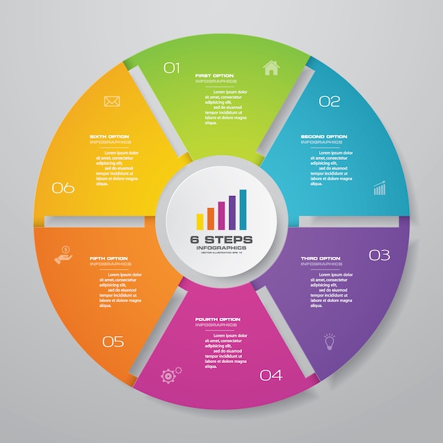 Premium Vector | Cycle chart infographic element