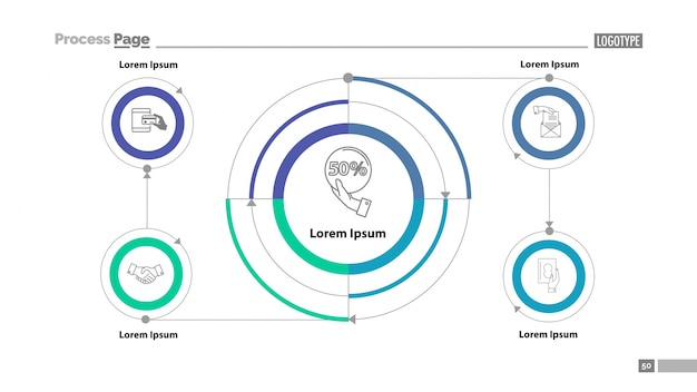 Download Vector Four Stages Cycled Process Chart Template Vectorpicker 9924