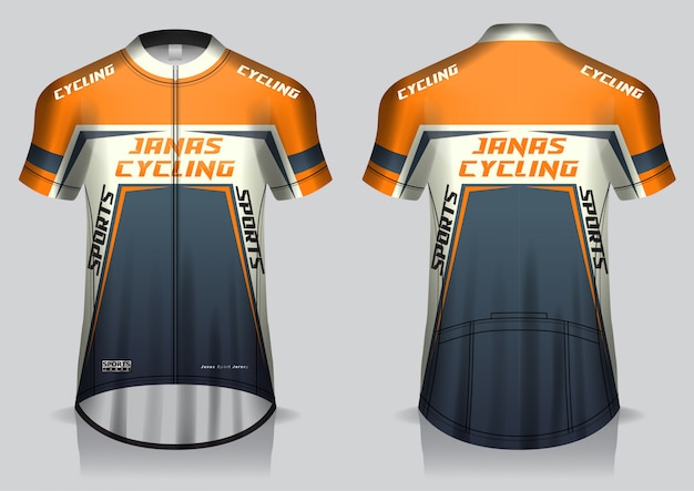 Download Premium Vector | Cycling jersey design, uniform, front and ...