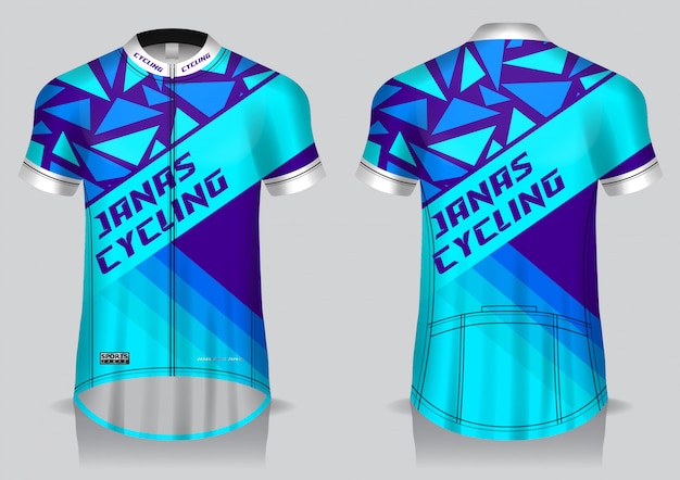 Download Premium Vector | Cycling jersey template, uniform, front ...