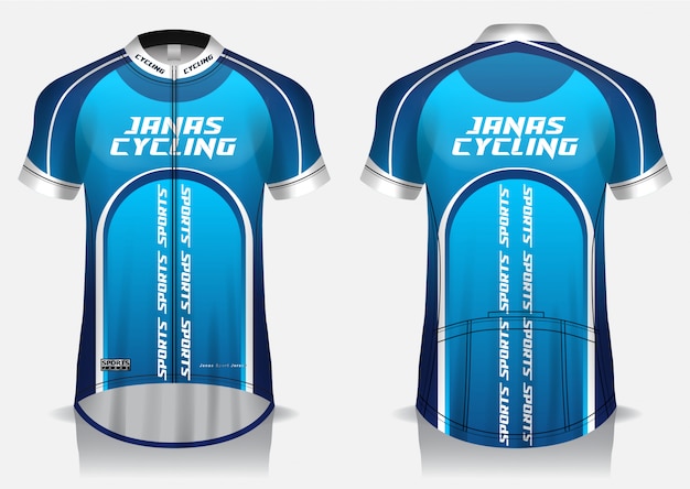 Premium Vector  Cycling  jersey  template  uniform front 