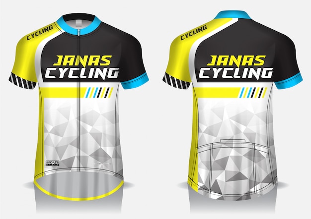 Download Premium Vector | Cycling jersey template, uniform, front ...