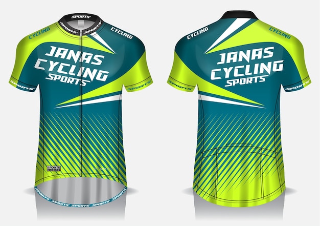 Download Premium Vector | Cycling jersey template, uniform, front ...