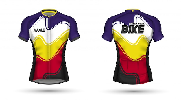Download Premium Vector Cycling Jersey Template Free Mockups