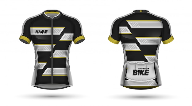 Download Premium Vector | Cycling jersey template