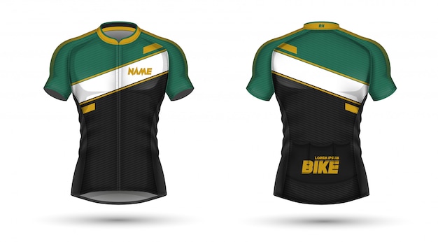 Download Premium Vector | Cycling jersey template