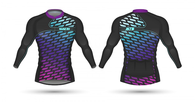Download Cycling jersey template | Premium Vector
