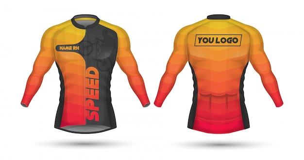 Download Cycling jersey template | Premium Vector