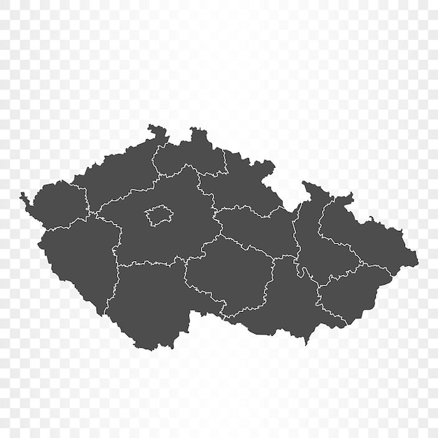 Premium Vector | Czech republic map isolated on transparent