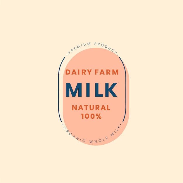 Download Free Download This Free Vector Dairy Farm Milk Logo Badge Design Use our free logo maker to create a logo and build your brand. Put your logo on business cards, promotional products, or your website for brand visibility.