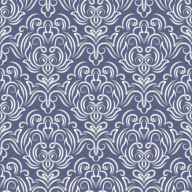 Damask seamless pattern background Free Vector
