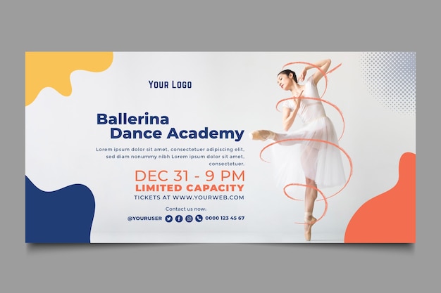 free-vector-dance-academy-template-banner