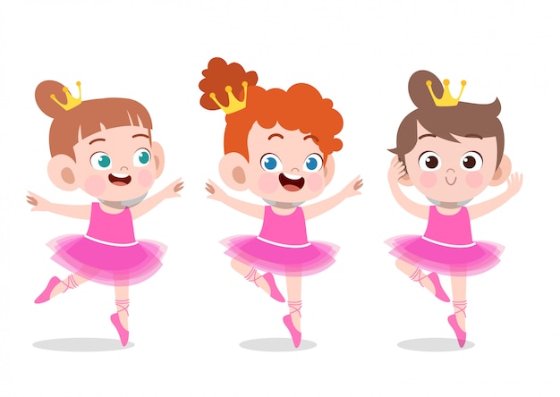 Premium Vector | Dancing girls