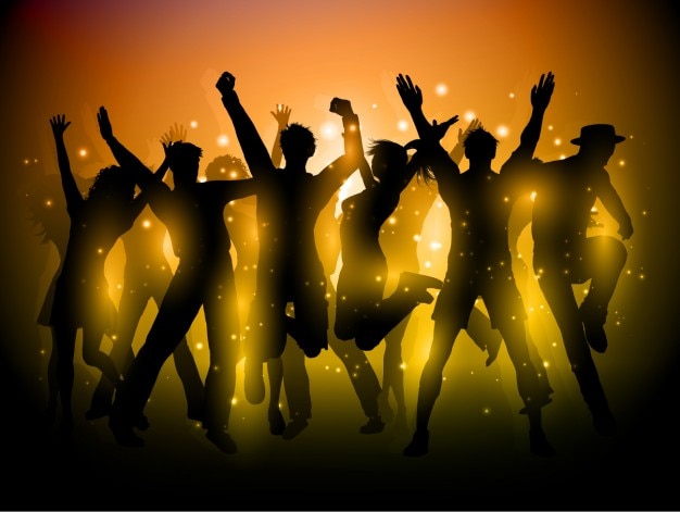 Free Vector | Dancing party background