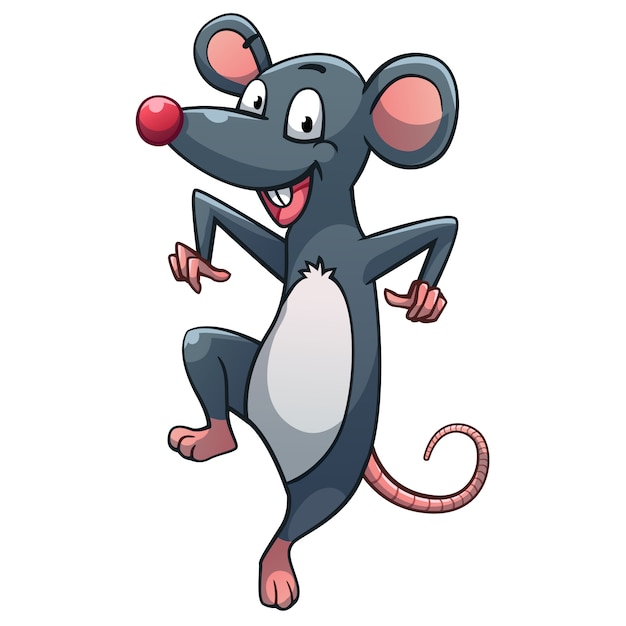 Premium Vector | Dancing rat