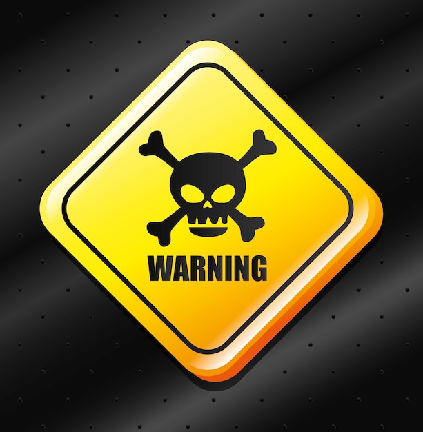 Danger design. Vector Premium Download