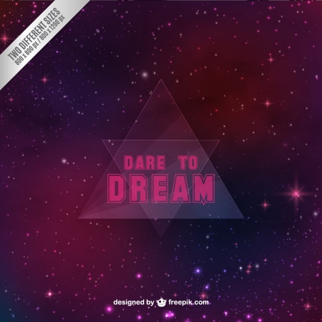Download Free Vector | Dare to dream background