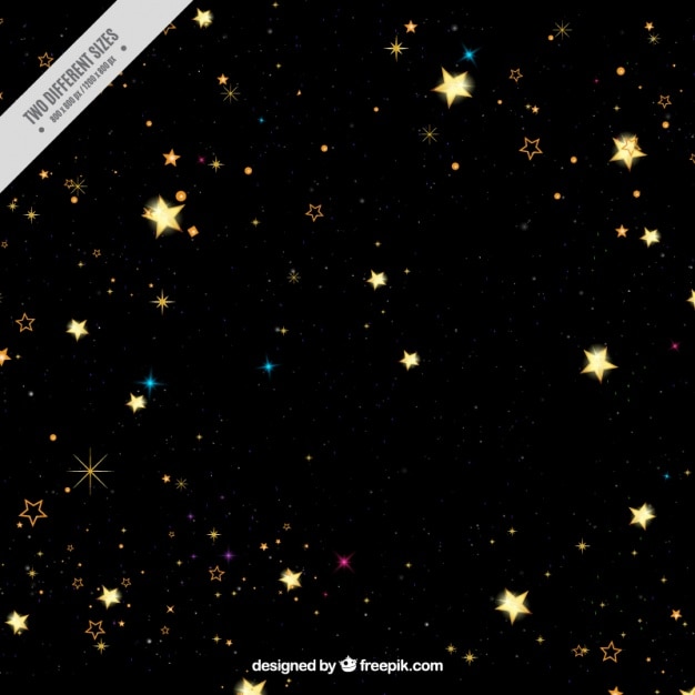 Free Vector | Dark Background Of Stars