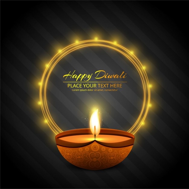 Free Vector Dark Background With Lights For Diwali   Dark Background With Lights Diwali 1035 4829 