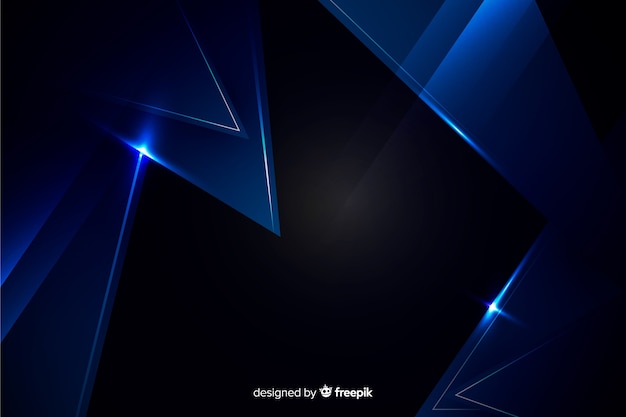 Dark blue background with metallic effect Free Vector