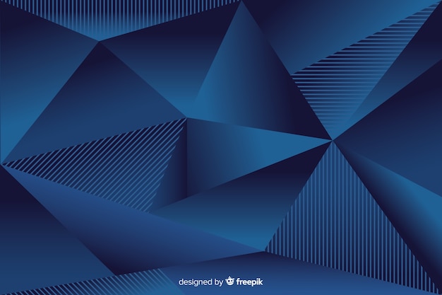 Free Vector Dark Blue Polygonal Background 5229