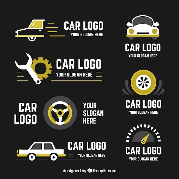 Download Dark car logo pack | Free Vector