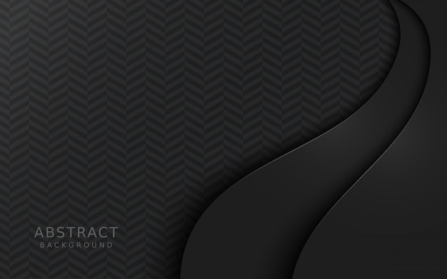 Premium Vector | Dark grey overlap layer background.