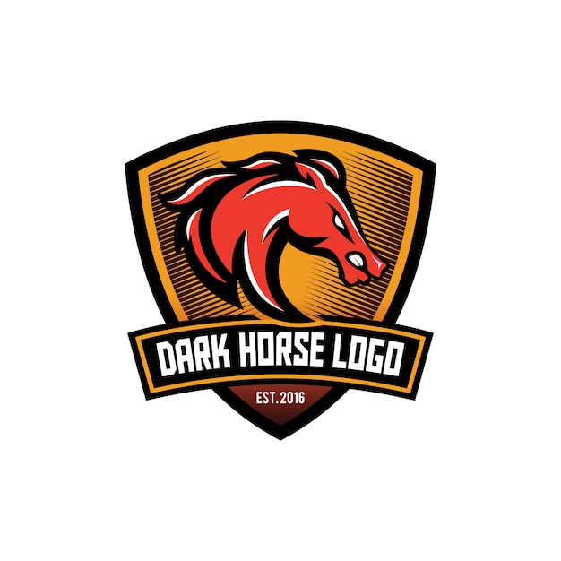 Download Free Dark Horse And Shield Logo Design Premium Vector Use our free logo maker to create a logo and build your brand. Put your logo on business cards, promotional products, or your website for brand visibility.