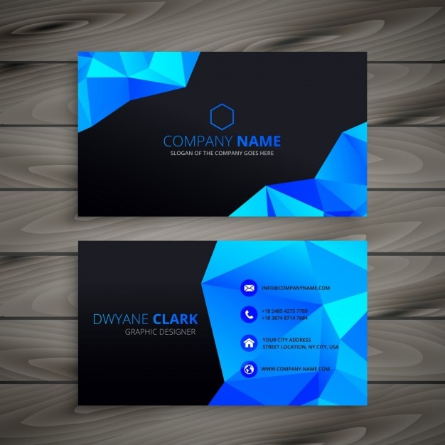 dark low poly business card_1017 3672