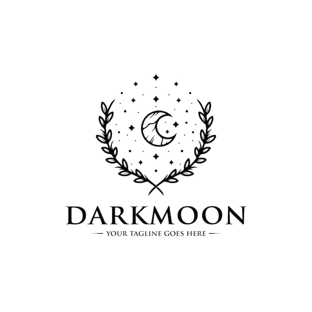 Download Free Dark Moon Logo Template Premium Vector Use our free logo maker to create a logo and build your brand. Put your logo on business cards, promotional products, or your website for brand visibility.