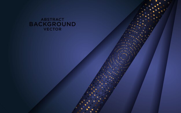 Dark overlap background overlap layers with glitters Premium Vector