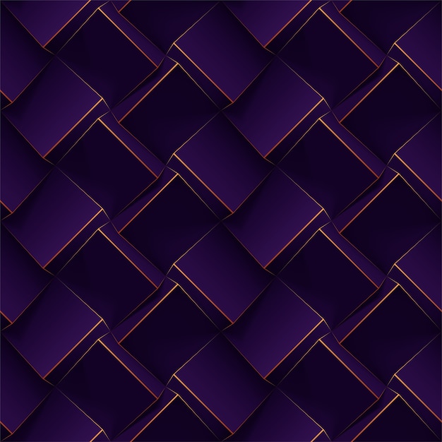 Premium Vector Dark purple seamless geometric pattern