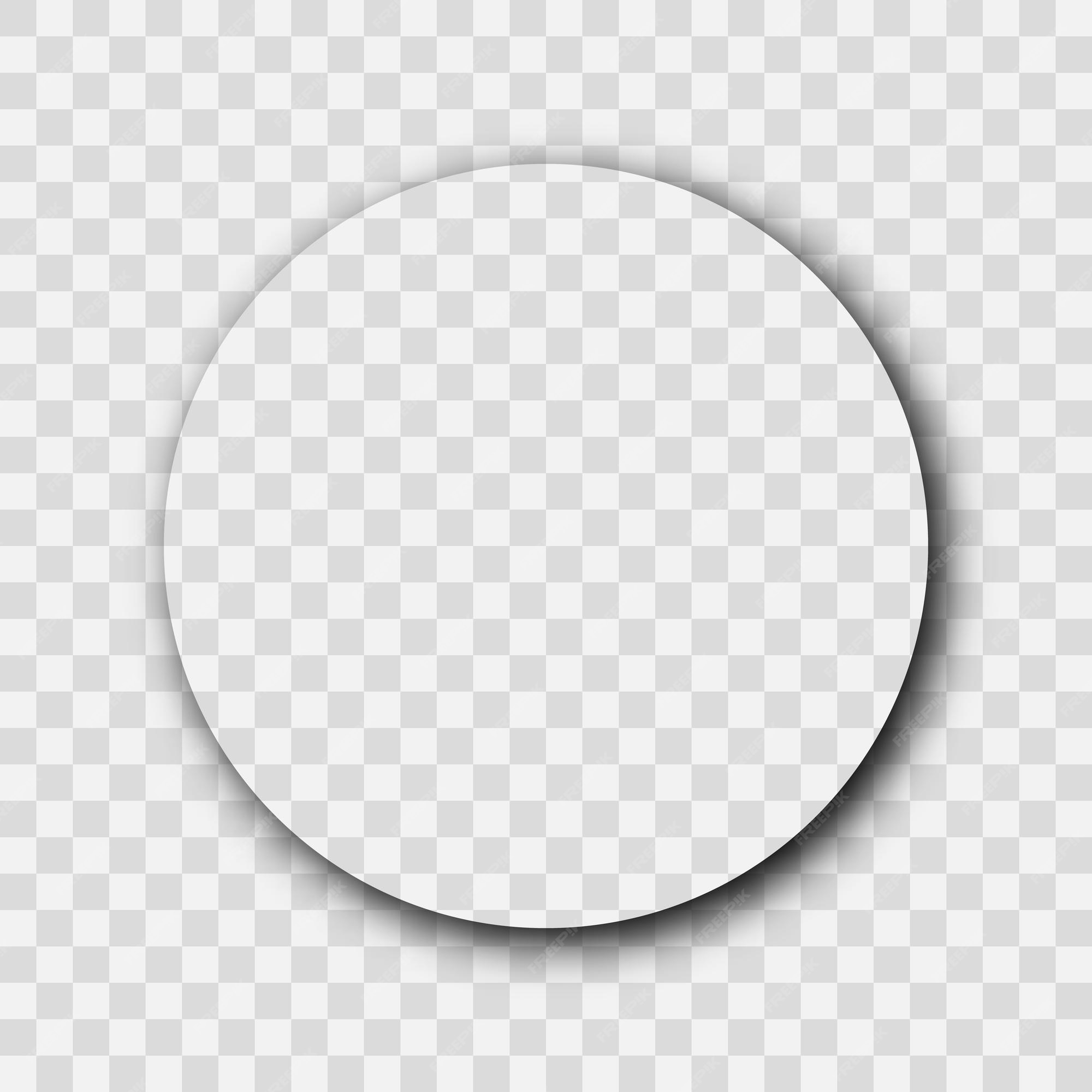 Premium Vector | Dark transparent realistic shadow. circle shadow ...