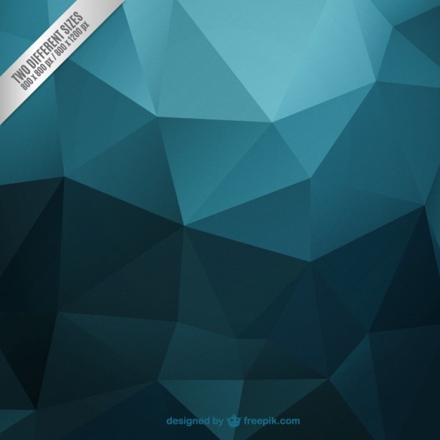 Free Vector | Dark turquoise polygonal background