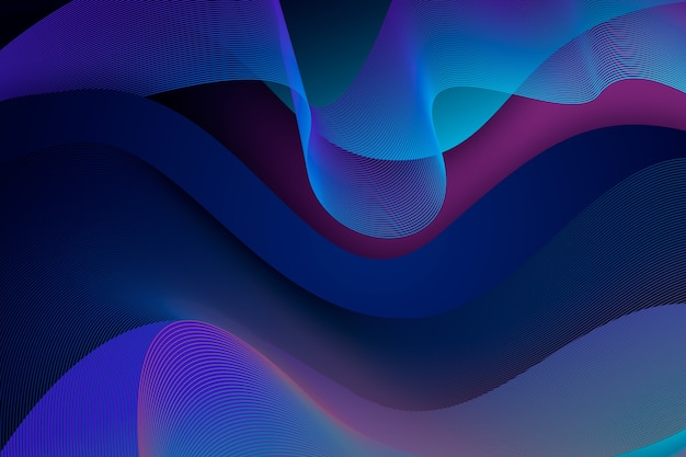 Free Vector | Dark wavy background