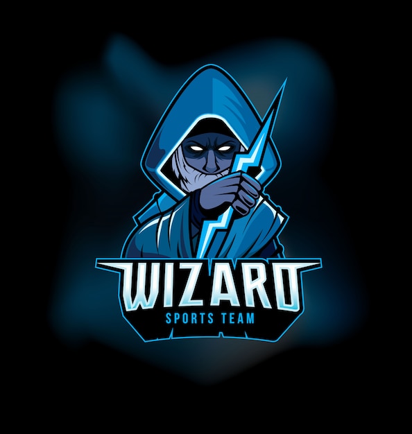 Download Free Dark Wizard Holding Thunderbolt Sports Gaming Logo Mascot Use our free logo maker to create a logo and build your brand. Put your logo on business cards, promotional products, or your website for brand visibility.