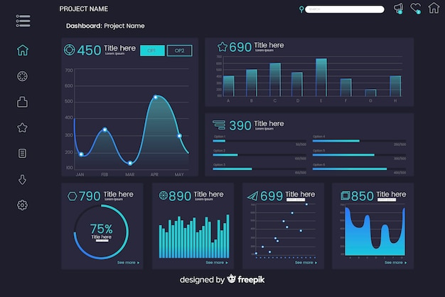 Free Vector | Dashboard user panel template