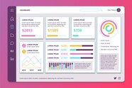Dashboard User Panel Template Free Vector