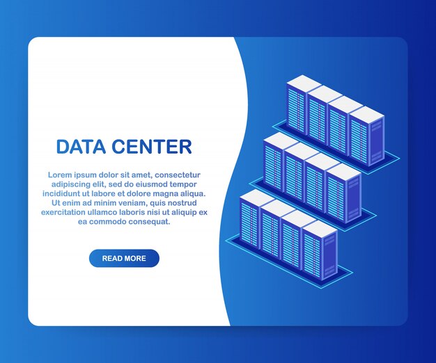Data center cloud connection hosting server computer information database synchronize technology. . Premium Vector