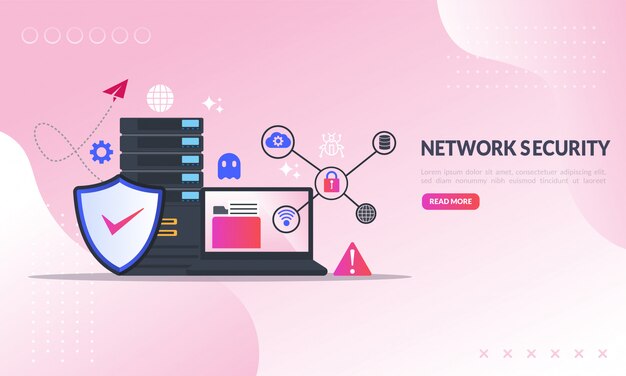 Database secure and personal data protection Premium Vector