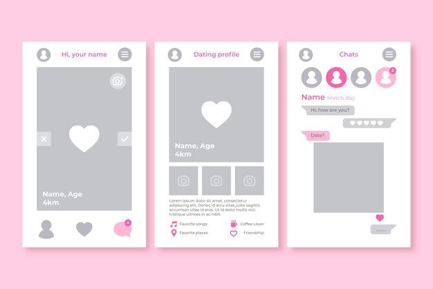 dating app interface concept 23 2148517462