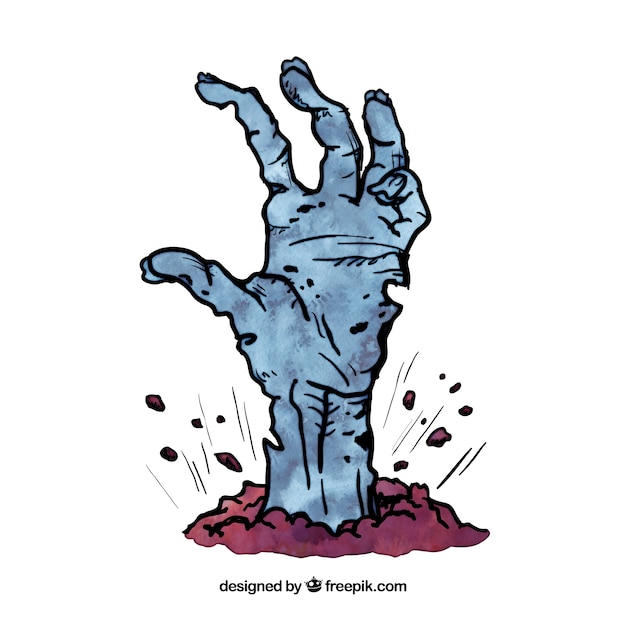 Dead zombie hand Vector | Premium Download