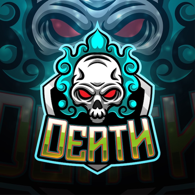 Premium Vector | Death esport mascot logo design