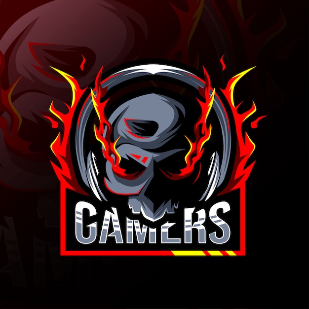 Download Free Death Gamers Mascot Logo Esport Design Premium Vector Use our free logo maker to create a logo and build your brand. Put your logo on business cards, promotional products, or your website for brand visibility.