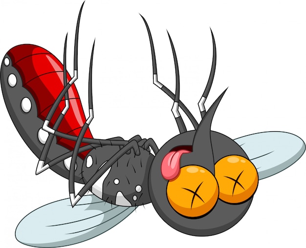 Premium Vector | Death mosquito cartoon