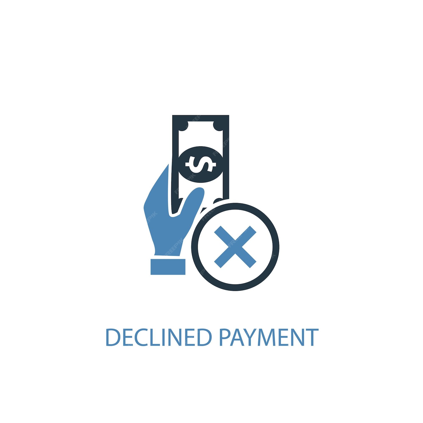 premium-vector-declined-payment-concept-2-colored-icon-simple-blue